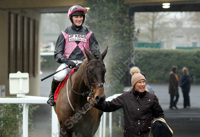 Blue-Flight-0009 
 BLUE FLIGHT (Zac Baker) after The Matchbook Amateur Riders Handicap Chase
Ascot 19 Jan 2019 - Pic Steven Cargill / Racingfotos.com