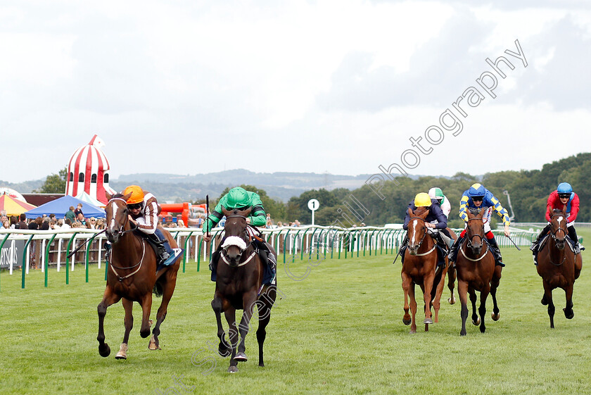 Lorelina-0001 
 LORELINA (2nd left, Oisin Murphy) beats HYANNA (left) in The EBF Breeders Series Fillies Handicap
Salisbury 16 Aug 2018 - Pic Steven Cargill / Racingfotos.com