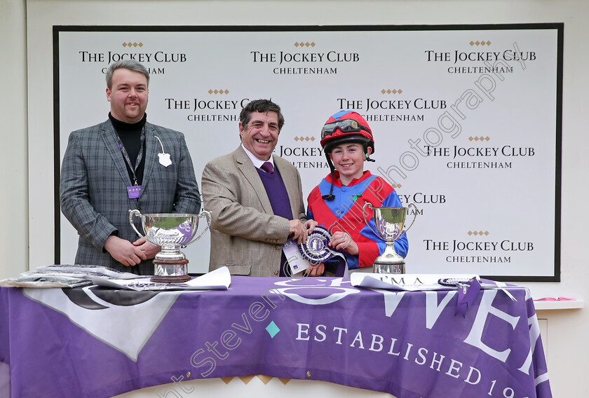 Pony-Race-Presentation-0002 
 Presentation to Archie Gubb
Cheltenham 17 Nov 2019 - Pic Steven Cargill / Racingfotos.com