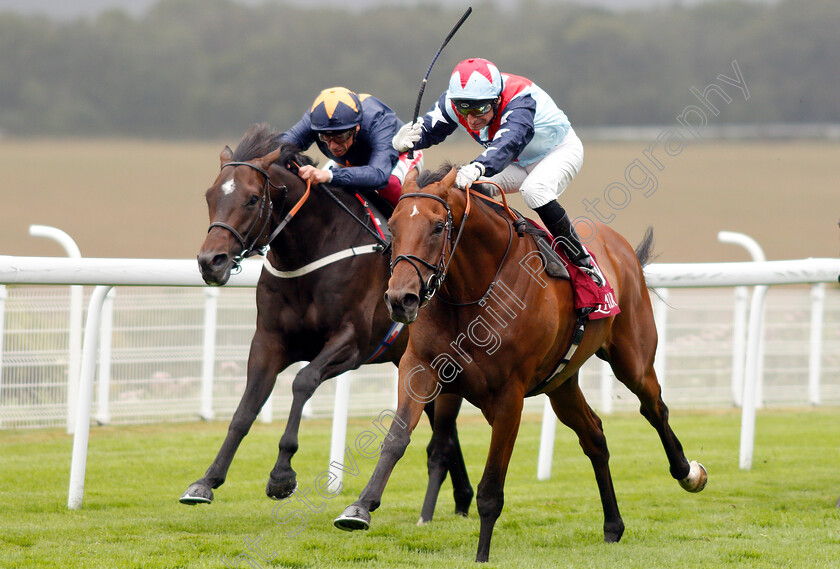 Sir-Dancealot-0002 
 SIR DANCEALOT (Gerald Mosse) beats HEY GAMAN (left) in The Qatar Lennox Stakes
Goodwood 30 Jul 2019 - Pic Steven Cargill / Racingfotos.com