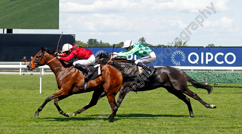 Our-Terms-0003 
 OUR TERMS (Ryan Moore) wins The British EBF Crocker Bulteel Maiden Stakes
Ascot 27 Jul 2024 - Pic Steven Cargill / Racingfotos.com