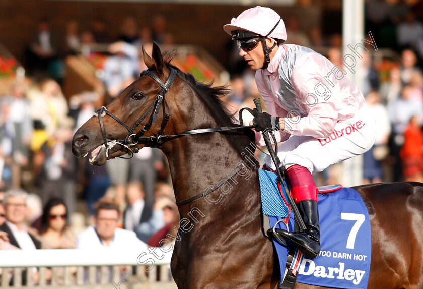 Too-Darn-Hot-0004 
 TOO DARN HOT (Frankie Dettori) before The Darley Dewhurst Stakes
Newmarket 13 Oct 2018 - Pic Steven Cargill / Racingfotos.com