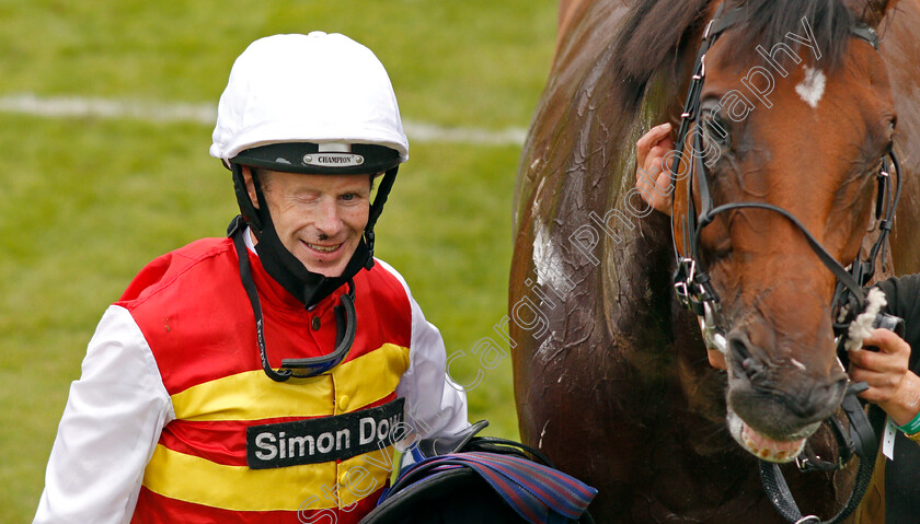 The-Game-Is-On-0007 
 GUY MITCHELL, one eyed racecourse doctor, after winning the Gay Kindersley Amateur Jockeys' Handicap aboard THE GAME IS ON 
Goodwood 30 Aug 2020 - Pic Steven Cargill / Racingfotos.com