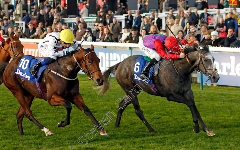 Funny-Story-0002 
 FUNNY STORY (right, Rossa Ryan) beats SOPHIA'S STARLIGHT (left) in the British EBF Boadicea Stakes
Newmarket 14 Oct 2023 - Pic Steven Cargill / Racingfotos.com