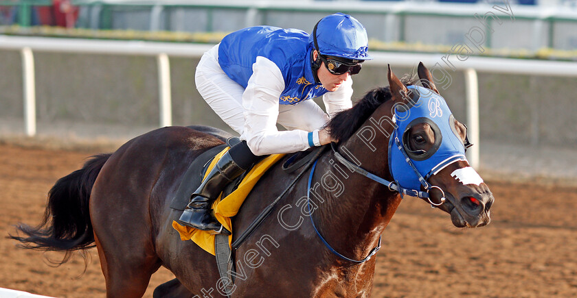 Shillong-0006 
 SHILLONG (Pat Cosgrave) wins The British University Dubai Handicap Jebel Ali 26 Jan 2018 - Pic Steven Cargill / Racingfotos.com