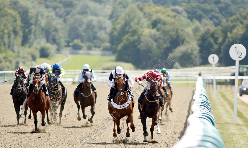 Kendergarten-Kop-0001 
 KENDERGARTEN KOP (2nd right, David Probert) beats CLASSIC CHARM (right) in The Mac And Anne Golden Wedding Anniversary Handicap
Lingfield 24 Jul 2019 - Pic Steven Cargill / Racingfotos.com