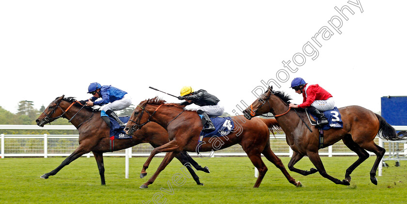 Dathanna-0002 
 DATHANNA (William Buick) beats AGROTERA (centre) and RED STARLIGHT (right) in The Sky Bet Supporting Spinal Injuries Association British EBF Fillies Stakes Ascot 2 May 2018 - Pic Steven Cargill / Racingfotos.com