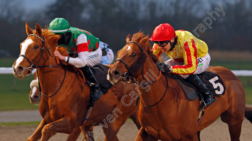 RIver-Wharfe-0004 
 RIVER WHARFE (right, Jamie Spencer) beats LITTLE SUNFLOWER (left) in The tote Placepot Your First Bet Nursery Div1
Chelmsford 27 Nov 2020 - Pic Steven Cargill / Racingfotos.com