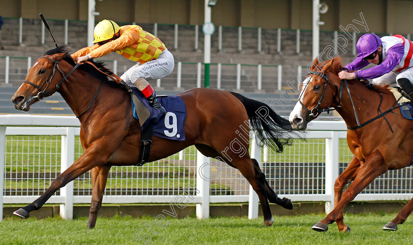 Kindred-Spirit-0004 
 KINDRED SPIRIT (Andrea Atzeni) beats GLESGA GAL (right) in The British European Breeders Fund Fillies Novice Stakes
Yarmouth 20 Oct 2020 - Pic Steven Cargill / Racingfotos.com