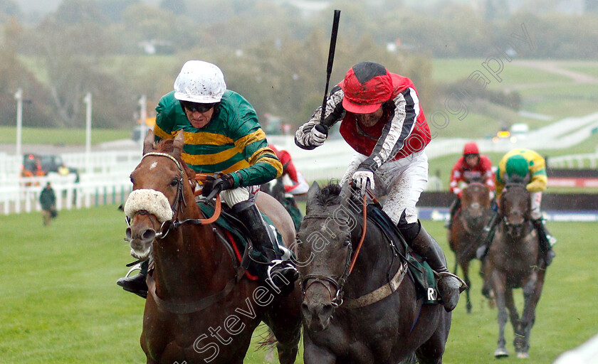 Modus-0002 
 MODUS (left, Barry Geraghty) beats DUKE OF NAVAN (right) in The Randox Health Handicap Chase
Cheltenham 27 Oct 2018 - Pic Steven Cargill / Racingfotos.com