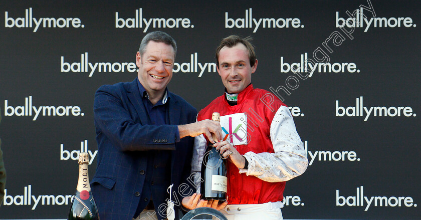 On-The-Blind-Side-0008 
 Presentation to Nico de Boinville for The Ballymore Novices Hurdle won by ON THE BLIND SIDE Cheltenham 17 Nov 2017 - Pic Steven Cargill / Racingfotos.com