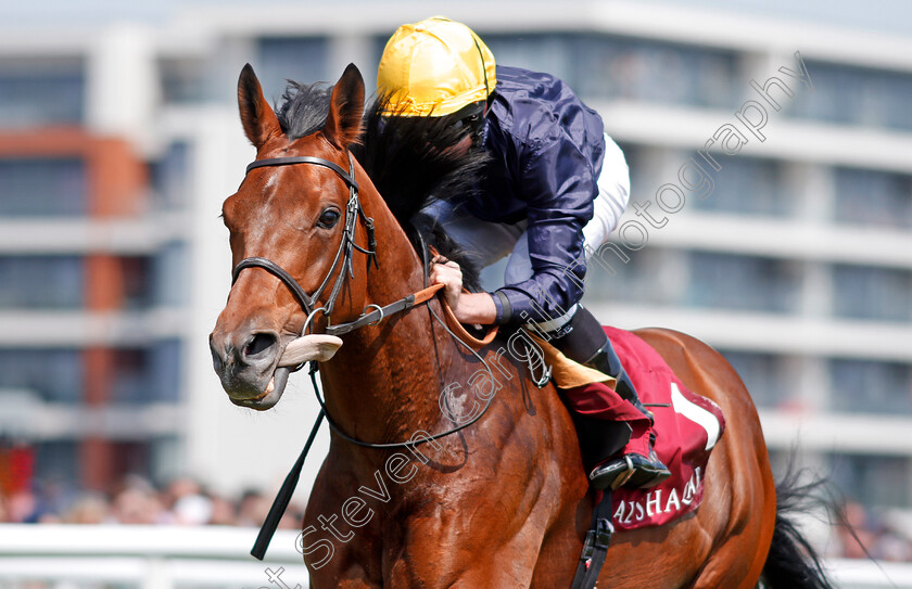 Crystal-Ocean-0006 
 CRYSTAL OCEAN (Ryan Moore) wins The Al Rayyan Stakes Newbury 19 May 2018 - PIc Steven Cargill / Racingfotos.com