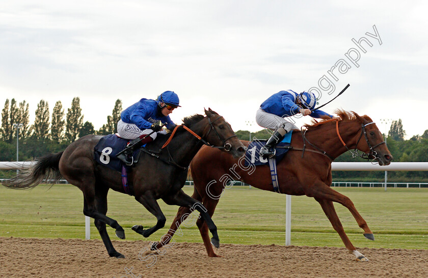 Khayyaal-0002 
 KHAYYAAL (Kieran O'Neill) beats FRESH SNOW (left) in The Free Daily Tips On attheraces.com Maiden Stakes Div2
Wolverhampton 31 Jul 2020 - Pic Steven Cargill / Racingfotos.com