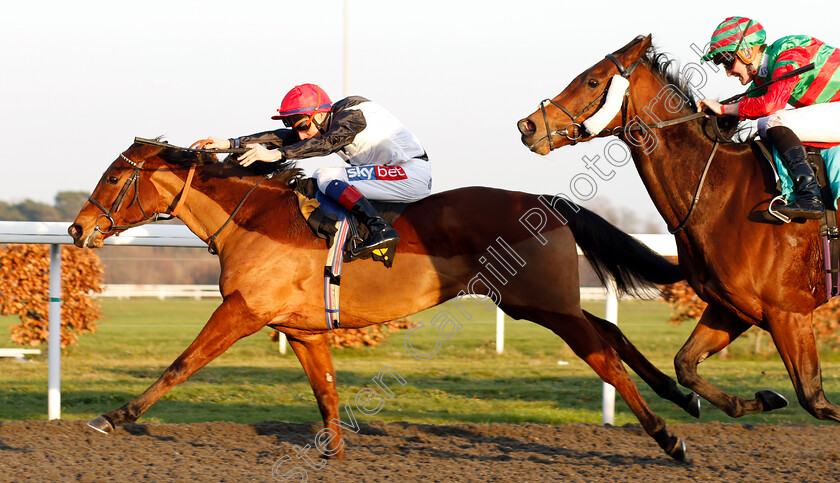 Katie-Lee-0004 
 KATIE LEE (Fran Berry) wins The 100% Profit Boost At 32Redsport.com Handicap
Kempton 4 Jan 2019 - Pic Steven Cargill / Racingfotos.com