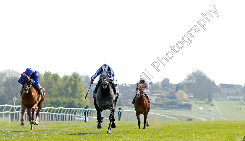 Happy-Power-0001 
 HAPPY POWER (centre, David Probert) beats PATH OF THUNDER (left) in The EBF Stallions King Richard III Stakes
Leicester 23 Apr 2022 - Pic Steven Cargill / Racingfotos.com