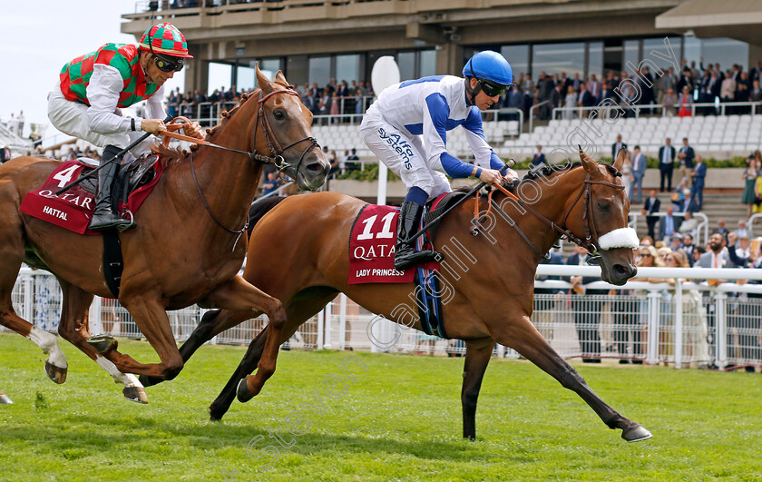 Lady-Princess-0003 
 LADY PRINCESS (Jim Crowley) beats HATTAL (left) in The Qatar International Stakes
Goodwood 27 Jul 2022 - Pic Steven Cargill / Racingfotos.com