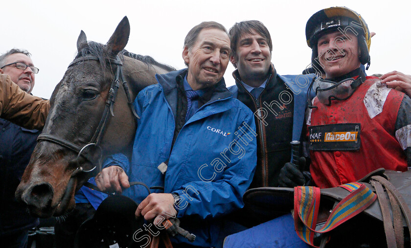 Potters-Corner-0011 
 POTTERS CORNER (Jack Tudor) with trainer Christian Williams after The Coral Welsh Grand National
Chepstow 27 Dec 2019 - Pic Steven Cargill / Racingfotos.com