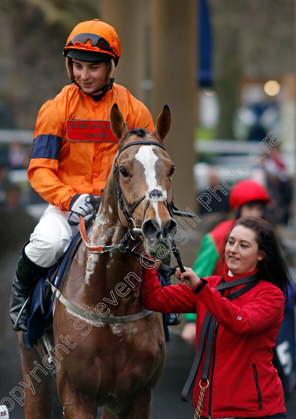 Sam-Spinner-0012 
 SAM SPINNER (Joe Colliver) after The JLT Reve De Sivola Long Walk Hurdle Ascot 23 Dec 2017 - Pic Steven Cargill / Racingfotos.com