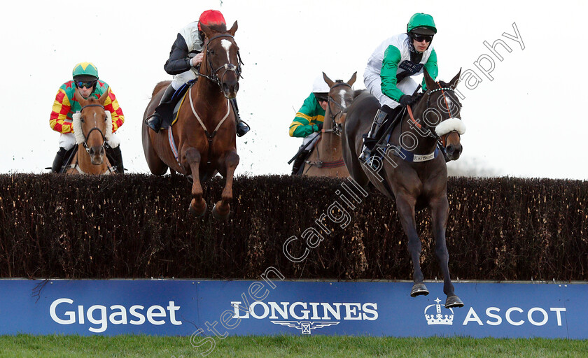 Vinndication-0002 
 VINNDICATION (right, David Bass) beats COUNT MERIBEL (left) in The Noel Novices Chase
Ascot 21 Dec 2018 - Pic Steven Cargill / Racingfotos.com