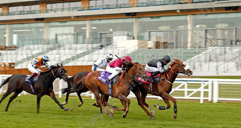 Keyser-Soze-0001 
 KEYSER SOZE (Angus Villiers) beats MOSTAWAA (2nd right) in The Women In Racing Manny Mercer Apprentice Handicap
Ascot 28 Apr 2021 - Pic Steven Cargill / Racingfotos.com