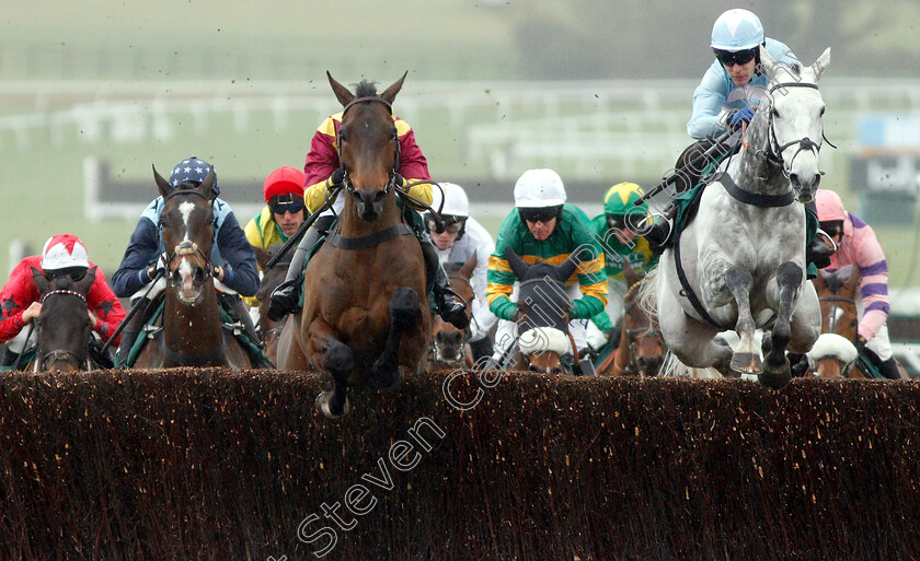 Siruh-Du-Lac-0001 
 SIRUH DU LAC (left, Lizzie Kelly) jumps with ACTIVIAL (right) in The Spectra Cyber Security Solutions Trophy Handicap Chase
Cheltenham 26 Jan 2019 - Pic Steven Cargill / Racingfotos.com