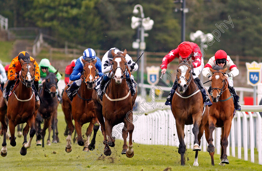 Baryshnikov-0002 
 BARYSHNIKOV (centre, Connor Beasley) beats SPIRIT DANCER (right) in The Destination 2 Handicap
Chester 6 May 2021 - Pic Steven Cargill / Racingfotos.com