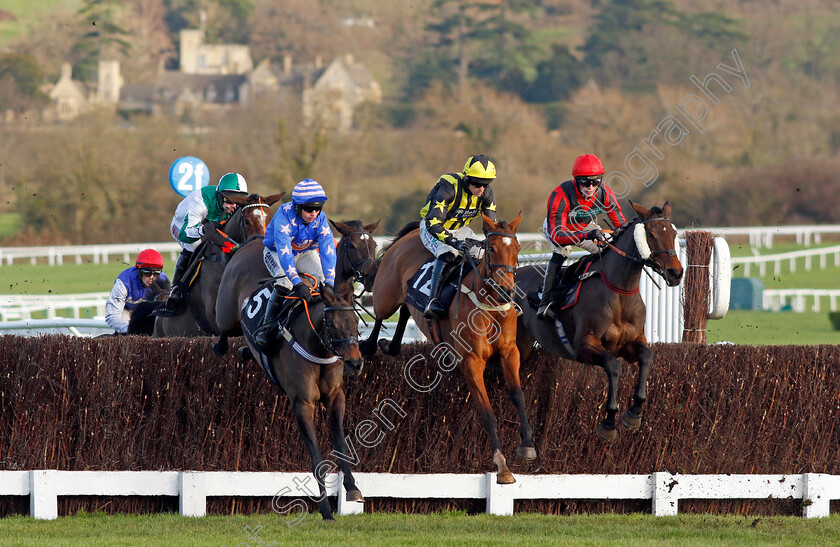 Game-On-For-Glory-0007 
 GAME ON FOR GLORY (right, Harry Cobden) beats SIMILAR STORY (centre) and MALAITA (left) in The Quintessentially Mares Handicap Chase
Cheltenham 14 Dec 2024 - Pic Steven Cargill / Racingfotos.com