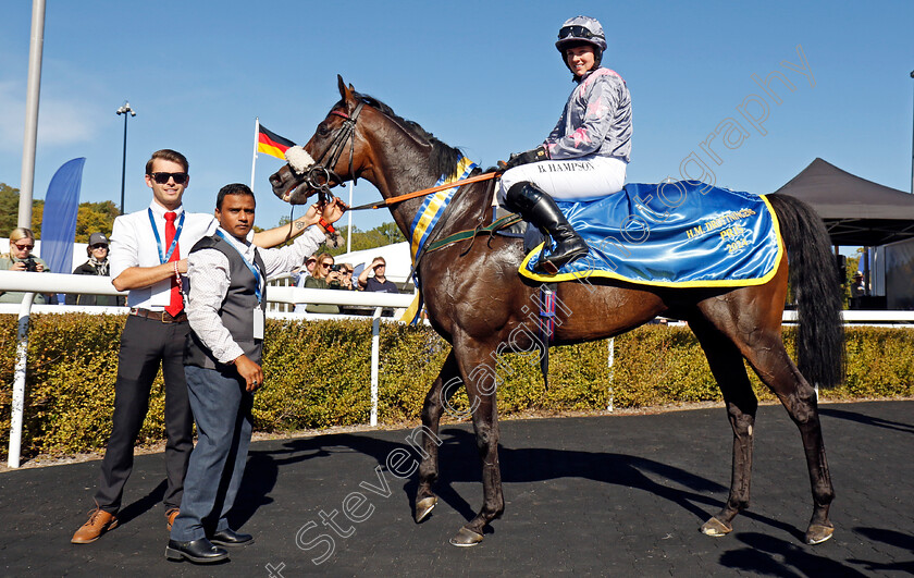 Throne-Hall-0012 
 THRONE HALL (Brodie Hampson) winner of The H.M. Drottningens Pris
Bro Park, Sweden , 15 Sep 2024 - Pic Steven Cargill / Racingfotos.com