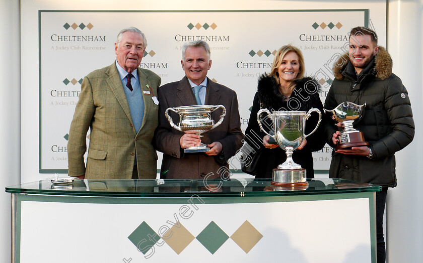 Rathvinden-0011 
 Presentation by Lord Vestey to Mr R Bartlett for The National Hunt Challenge Cup won by RATHVINDEN Cheltenham 13 Mar 2018 - Pic Steven Cargill / Racingfotos.com