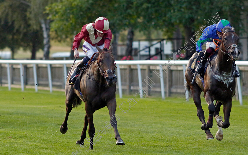 Bint-Al-Daar-0003 
 BINT AL DAAR (left, Daniel Muscutt) beats KING CABO (right) in The Every Race Live On Racing TV Handicap
Newmarket 4 Aug 2023 - Pic Steven Cargill / Racingfotos.com