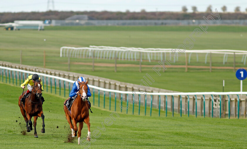 Ehraz-0006 
 EHRAZ (Jim Crowley) wins The British Stallion Studs EBF Conditions Stakes
Newmarket 28 Oct 2022 - Pic Steven Cargill / Racingfotos.com