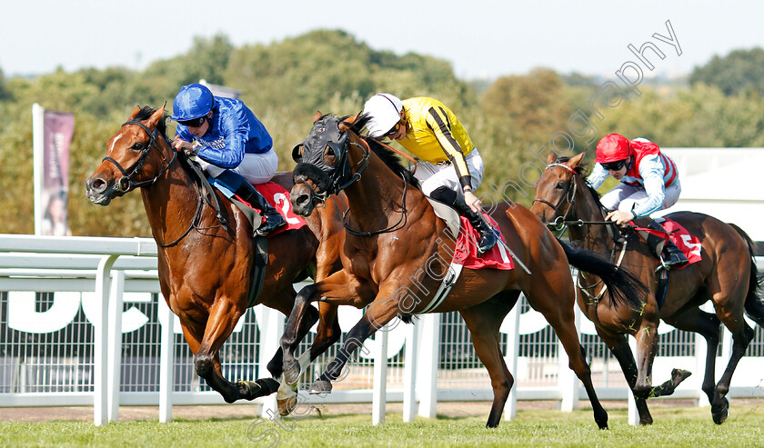 Lyndon-B-0001 
 LYNDON B (right, James Doyle) beats MARHABAN (left) in The Play 4 To Score At Betway Handicap
Sandown 30 Aug 2019 - Pic Steven Cargill / Racingfotos.com