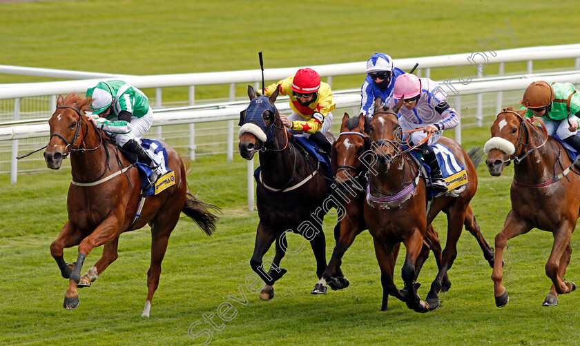 Mr-Lupton-0002 
 MR LUPTON (left, Paul Hanagan) beats DANZAN (2nd left) BIELSA (blue) ZARGUN (pink) and WOVEN (right) in The Churchill Tyres Handicap
York 12 May 2021 - Pic Steven Cargill / Racingfotos.com