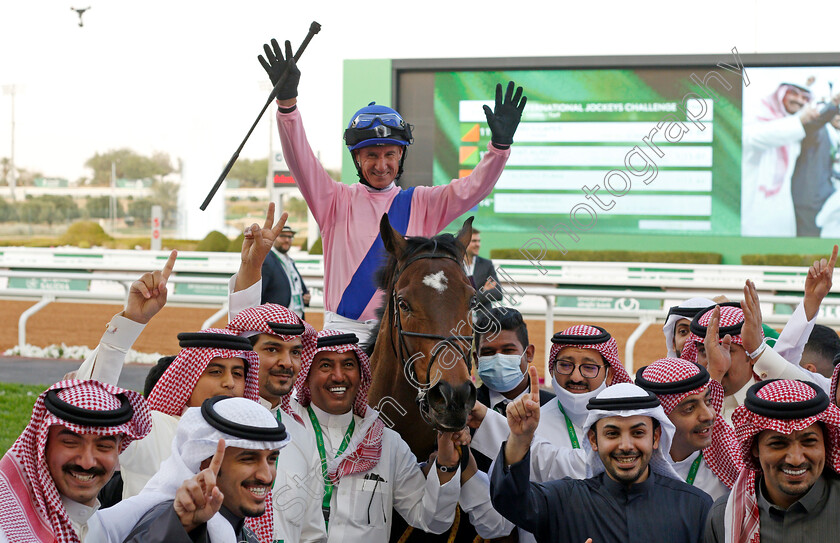 Raaed-0007 
 RAAED (Glen Boss) after The STC International Jockeys Challenge Round 2
King Abdulaziz RaceCourse, Riyadh, Saudi Arabia 25 Feb 2022 - Pic Steven Cargill / Racingfotos.com