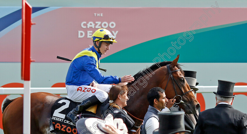 Desert-Crown-0017 
 DESERT CROWN (Richard Kingscote) after The Cazoo Derby
Epsom 4 Jun 2022 - Pic Steven Cargill / Racingfotos.com