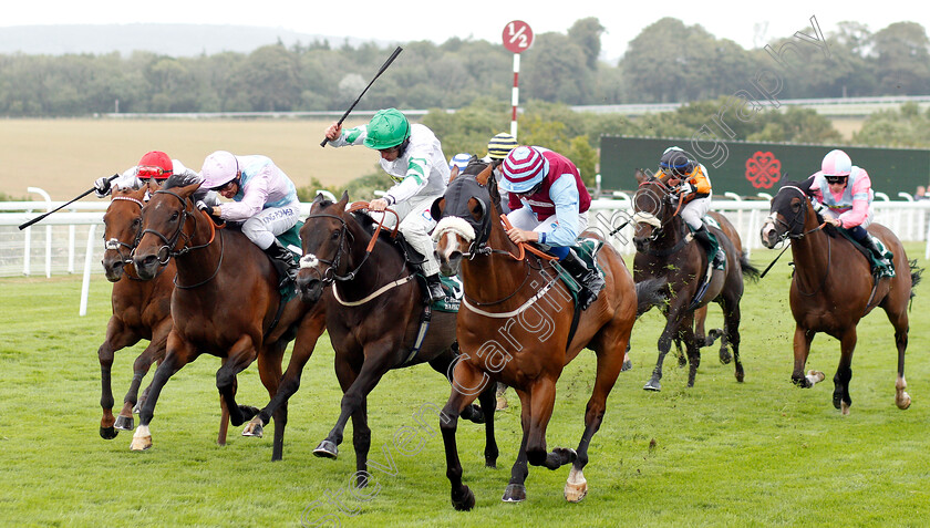 Green-Power-0001 
 GREEN POWER (green cap, P J McDonald) beats POYLE VINNIE (right) and MAYGOLD (left) in The Chelsea Barracks Handicap
Goodwood 30 Jul 2019 - Pic Steven Cargill / Racingfotos.com