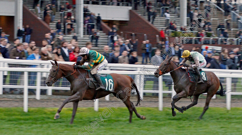 Time-Flies-By-0003 
 TIME FLIES BY (Barry Geraghty) beats BUTTE MONTANA (right) in The Royal Gloucestershire Hussars Standard Open National Hunt Flat Race
Cheltenham 26 Oct 2019 - Pic Steven Cargill / Racingfotos.com