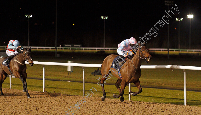 Jumira-Bridge-0002 
 JUMIRA BRIDGE (Lewis Edmunds) wins The Play 4 To Win At Betway Handicap Div2
Wolverhampton 18 Jan 2021 - Pic Steven Cargill / Racingfotos.com