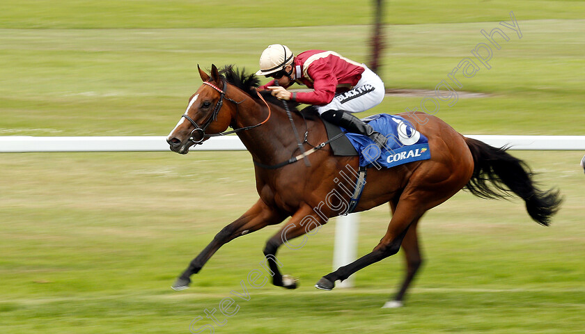 Kurious-0003 
 KURIOUS (Harry Bentley) wins The Coral Charge
Sandown 6 Jul 2019 - Pic Steven Cargill / Racingfotos.com