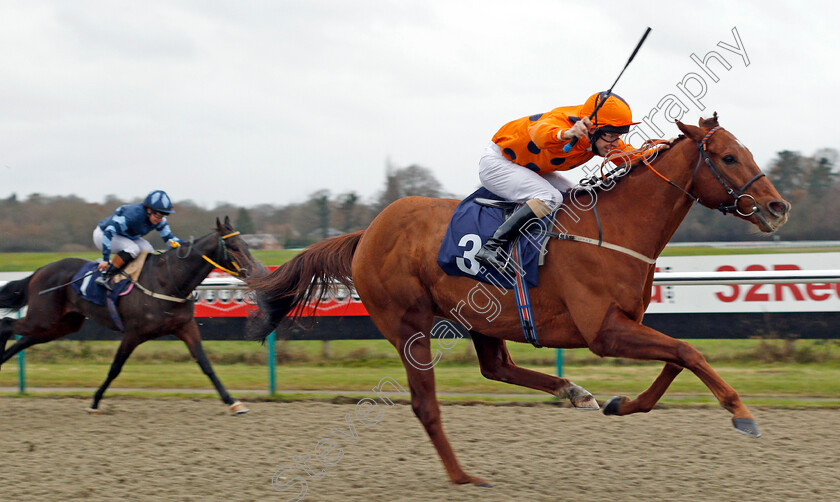 Varsovian-0003 
 VARSOVIAN (Jack Duern) wins The Play Jackpot Games At sunbets.co.uk/vegas Handicap Div1 Lingfield 6 Dec 2017 - Pic Steven Cargill / Racingfotos.com