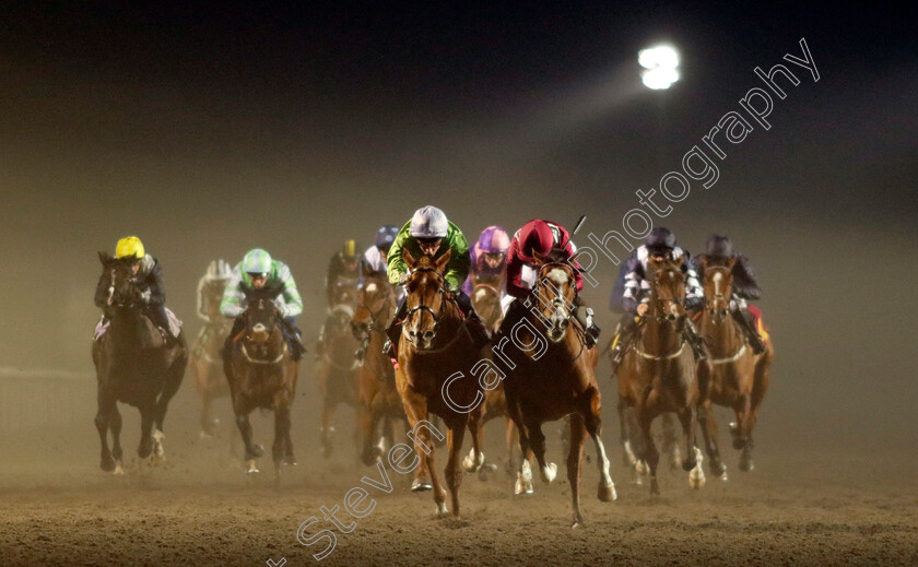 Arisaig-0001 
 ARISAIG (left, William Buick) beats D FLAWLESS (right) in The Unibet Horserace Betting Operator Of The Year EBF Fillies Restricted Novice Stakes
Kempton 6 Dec 2023 - Pic Steven Cargill / Racingfotos.com