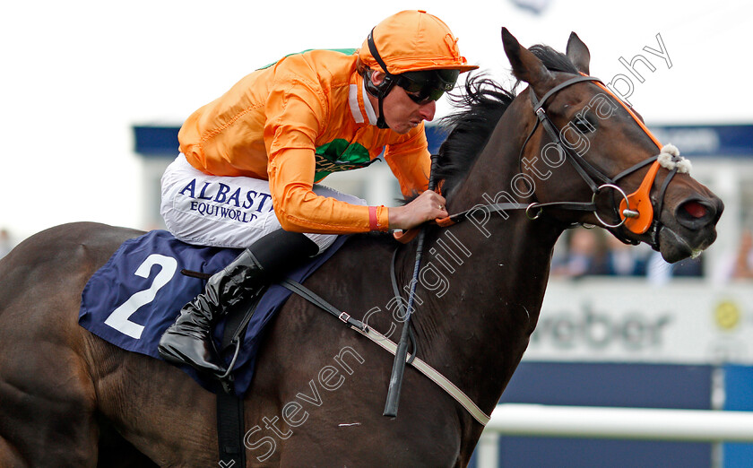 Blue-Laureate-0005 
 BLUE LAUREATE (Adam Kirby) wins The Gary Reid Memorial British Stallion Studs EBF Maiden Stakes Doncaster 15 Sep 2017 - Pic Steven Cargill / Racingfotos.com