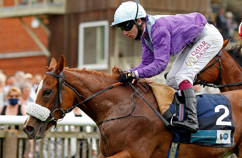 Frankella-0007 
 FRANKELLA (Oisin Murphy) wins The British Stallion Studs EBF Maiden Fillies Stakes
Newmarket 8 Jul 2021 - Pic Steven Cargill / Racingfotos.com