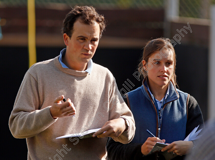 Tom-Clover-and-Jackie-Jarvis-0001 
 TOM CLOVER and JACKIE JARVIS at Ascot Yearling Sale 12 Sep 2017 - Pic Steven Cargill / Racingfotos.com