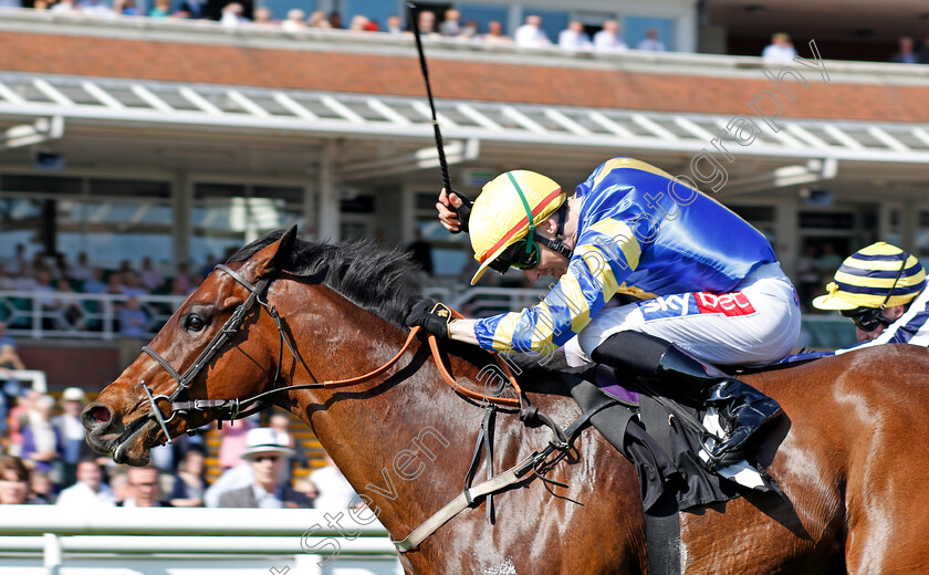 Gracious-John-0005 
 GRACIOUS JOHN (Fran Berry) wins The Dubai Duty Free Handicap Newbury 20 Apr 2018 - Pic Steven Cargill / Racingfotos.com