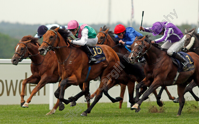 Surefire-0004 
 SUREFIRE (Hector Crouch) beats SIR LAMORAK (right) in The King George V Stakes
Royal Ascot 17 Jun 2021 - Pic Steven Cargill / Racingfotos.com