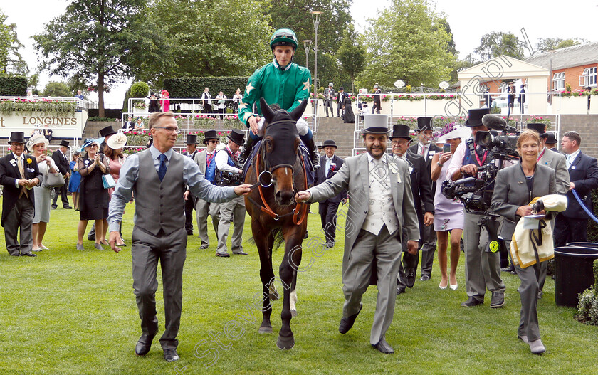 Aljazzi-0006 
 ALJAZZI (William Buick) after The Duke Of Cambridge Stakes
Royal Ascot 20 Jun 2018 - Pic Steven Cargill / Racingfotos.com