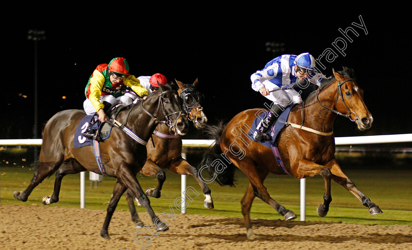 Butterfield-0003 
 BUTTERFIELD (Eoin Walsh) beats TULANE (left) in The Betway Casino Handicap
Wolverhampton 19 Dec 2019 - Pic Steven Cargill / Racingfotos.com