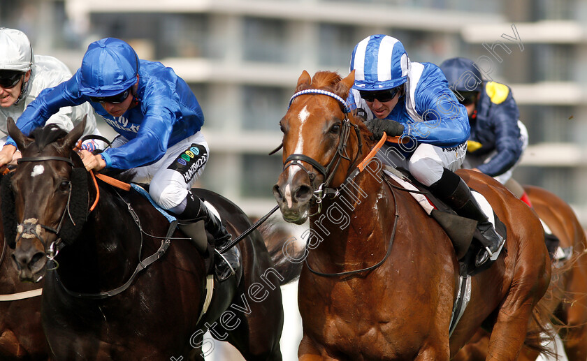 Mankib-0005 
 MANKIB (right, Jim Crowley) beats TOP SCORE (left) in The Grundon Recycling Handicap
Newbury 21 Jul 2018 - Pic Steven Cargill / Racingfotos.com