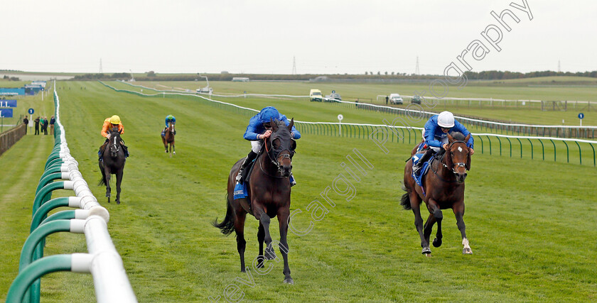 Frontiersman-0001 
 FRONTIERSMAN (left, James Doyle) beats BEST OF DAYS (right) in The Mukhadram Godolphin Stakes Newmarket 29 Sep 2017 - Pic Steven Cargill / Racingfotos.com